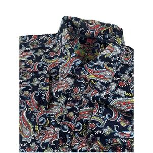 MADCAP ENGLAND All Over Floral Paisley Long Sleeve Button Down Shirt Men's Sz 38